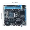 Cartes mères H61 Carte mère 16 Go Micro-ATX Ordinateur LGA1155 Socket I3/I5/I7 CPU Support 2 X DDR3 Realtek 10/100 Mbps LAN à bord