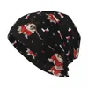 Bérets Carlin Motif De Noël Bonnet En Tricot À Capuche Pour Homme Chapeaux De Thé Pour Hommes Femmes