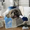 Blankets Boxer Cozy Premium Fleece Blanket 3D Printed Sherpa On Bed Home Textiles 02