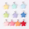 Charms 10Pcs Cute Five-pointed Star Resin Funny Pendants For Jewelry Making DIY Accessories Earring Necklace Supplie