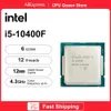 Intel Core I510400F 10th 430GHz 6 12スレッドCPUプロセッサ14NM L312M LGA1200ゲームサポートZ490チップセット240228