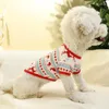 Vestuário de cachorro dos desenhos animados Pet Colete Camisas de Natal para Cães Gatos Elk Gingerbread Man Xmas Coletes Impressos Roupas Filhote de Cachorro Gatinho Trajes de Férias