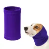 Hundkläder snood lätt slitage komfort för nacköron varmare lugnande huvudhylsa hög elasticitet bada återanvändbara husdjursmaterial