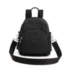 Sacos escolares moda feminina mochila estilo coreano pequeno mini mochilas náilon à prova dwaterproof água viagem back pack bolsa de ombro