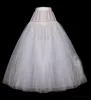 2018 White Ball Gown Long Bridal Petticoats Tulle Underskirt For Wedding Dress Plus Size Crinoline 7453213