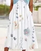 Vestidos casuais moda 2024 verão mulheres vestido terno conjunto v-pescoço floral impressão botão bolso design midi com torcido manga curta colheita top