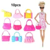 31CM Doll house Furniture Wardrobe 1/87Pcs/lot items=1 Wardrobe 86 Accessories Doll Dress Handbag Shoes for Doll Accessories 240123