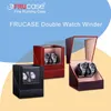 FRUCASE Doppelter Uhrenbeweger für Automatikuhren, Uhrenbox, USB-Aufladung, 20 240127