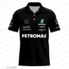 Polos pour hommes Hommes F1 Racing Team Fan Summer Polo Shirt Sweatshirt Top Lewis 44 George 63 Driver 8a5v