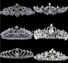 Luxury Sparkly Rhinestone Crystal Wedding Party Prom Homecoming Crowns Band Princess Bridal Tiaras Hair Accessories Fashion1754737