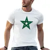 Polo da uomo Regno del Marocco Bandiera Maroc T-shirt marocchina con stella rossa e verde