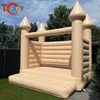 Zajęcia na świeżym powietrzu Commercial 13ft nadmuchiwane białe skocznia ślubna Pvc Playhouse Dmakisty zamek Księżyc imprezowy dom ślubny Bounce Bouncers for Kids 001