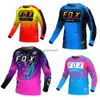 T-shirt maschile uomini a manica lunga maglia mountain mountain mountain jersey in discesa enduro camicie motocross motocriding corse mtb bat fox t-shirt hszd