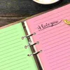 Pcs The Notebook Journal Colorful Live Loose Leaf Paper A5 Refill Detachable Binder Planner Inserts Filler