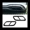 Carbon Fibre Car Tail Throat Exhaust Pipe Muffler Tip Cover For C-Class W206 C200 C260 C300 2024
