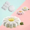 Bakning mögel kök baksida 1/6 kavitet daisy sol blomma design silikon kaka formar matkvalitet konditoriverktyg desssert mousse