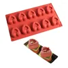 Stampi da forno 10 Stampo in silicone per torta mousse Even Love Fai da te Dessert francese Gelato al cioccolato a forma di cuore per vendita all'ingrosso