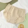Culottes pour femmes Femmes Sous-vêtements sexy Bow Tie Dentelle Taille moyenne Coton Respirant Couleur Pure Slip Transparent