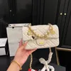 CF Designer damska torba na ramię 20 cm skórzana dzwonek Złota sprzęt metalowy klamra luksusowa torebka alfabeta