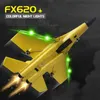 RC Plane SU35 2.4G med LED -lampor Flygplan Remote Control Flying Model Glider Epp Foam Toys for Children Gifts vs SU57 Airplane 240202