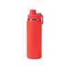 Wasserflaschen 800 ml Isolierte Tasse Sportflasche Edelstahl Reines Titan Vakuum Tragbarer auslaufsicherer Outdoor-Becher