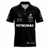 Polos masculinos Mens F1 Racing Team Fan Verão Camisa Polo Moletom Top Lewis 44 George 63 Driver 4ahn