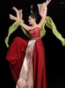 Bühnenkleidung, Tanzkleid, klassische Performance, Hanfu-Kleidung, Tang-Rock, ethnischer chinesischer Stil, elegante Kunstprüfung