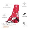 Towel Snowflakes Quick Dry Gym Sports Bath Portable Snowfall Red Merry Christmas X Mas Ice White Family