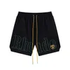 Chaopai Co Letter Embroidery American High Street Sports Leisure Beach Shorts for Men and Women