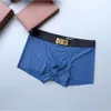 Designer luxe louiseities hommes sous-vêtements classiques couleur unie boxer pantalon coton respirant confortable caleçon trois pièces avec boîte 02102