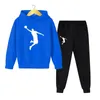 Kids Autumn Spring Fashion 2Pcs HoodiePants Sports Suits 3-13 Years Boys Girls Casual Outfits Tracksuits Children Clothing Sets 240122