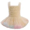 Flickor tutu klänningar sommar baby barn kjolar prinsessa barn småbarn tjej dans peformance klänning spädbarn boll klänning fluffy kjol n1vx#