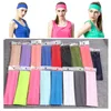 Solid 10 Pieces/LOT Headbands Men Women Sport Sweat Sweatband Headband Yoga/Gym Stretch Hair Head Band Adjustable Outdoor Run 240125