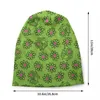 Berets Grass Green Abstract Haring Dance Skullies Caps للرجال للنساء للجنسين أزياء الشتاء الشتاء دافئ قبعة متماسكة القبعات البال