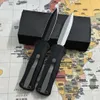 Mini 3350 Infidel Double Action Auto knife S30V Steel Spear Point 3310 3300 3400 3300BK Tactical Knives with nylon sheath