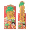 Gift Wrap 3Pcs/set Lucky Money Pouch Chinese Dragon Red Envelope Packing Pocket DIY Card Bag Hongbao