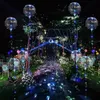 10 pièces poignée ballon LED avec lumière lumineuse transparente hélium Bobo Ballons de mariage fête d'anniversaire décoration LED ballon lumineux 240130