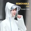 Impermeabili Tuta antipioggia Pantaloni impermeabili Rider Diviso da uomo impermeabile da donna da asporto Full Car Body Electric Riding Rain