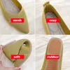 Stretch Knit Ballet Flats Women Loafers 2023 Spring Breattable Mesh Flat Shoes Ballerina Moccasins Casual Pointed Toe Boat Shoes 240123