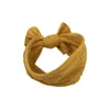 Acessórios de cabelo 20 cores 1 peça de cabos de nylon largo turbante bebê headbands para meninas com nervuras nascidas faixas elásticas crianças bowshair