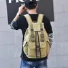 Mochila homens grandes mochilas de lona menino menina mochila portátil unisex saco de viagem volta pacote para adolescente casal retro mochila