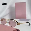 Premium Quality Fashion Sunglasses for Women or Men with Gold Metal Letter Logo Gift for Christmas