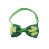 Kołnierze dla psów St Patrick's Day Bow remis dla kotów 6PC