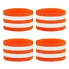 Racing Sets 4pcs Jogging Reflective Band For Outdoor Ankle Motorcycle Riding Safety Armband Cycling Walking Self Adhesive High Visibility