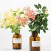 Fleurs décoratives multicolore fleur artificielle caoutchouc souple muguet 7 Branches carillon éolien Simulation plantes mariage faux