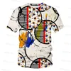 Men's T Shirts Summer Oil Painting Art T-Shirt Male Casual Vintage Outdoor Clothing Oversized Colorful Streetwear Daily Fashion Tops&Tees