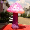 vendita all'ingrosso personalizzato 3-5 mH illuminazione gonfiabile modello di funghi giocattoli sport inflazione piante artificiali per la decorazione di eventi di festa