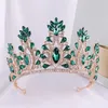 Hair Clips Luxury Womens Floral Crystal Crown Wedding Party Rhinestone Tiara