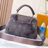 Designer tote bag mulheres luxo vison saco de pelúcia crossbody totes designer bolsa clássico capucies luis bolsa de ombro de alta qualidade bolsa de embreagem grandes bolsas