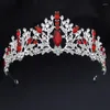 Hair Clips Elegant Flower Tiaras Headpiece Princess Crown For Bride Wedding Jewelry Bridal Headwear Prom Pageant Crowns